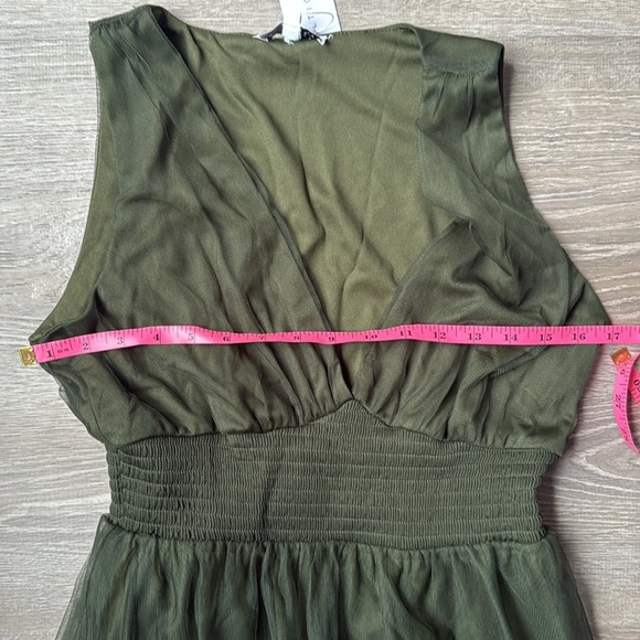 NEW Baltic Born Kamila Tulle Maxi Dress Juniper Green medium - Picture 9 of 13